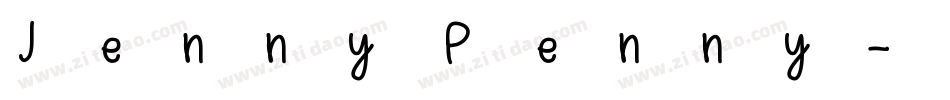 Jenny Penny字体转换